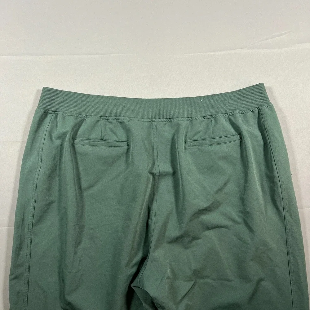32 Degrees Cool Cropped Pants Womens 2XL Sage Green Stretch High Waisted Pull On